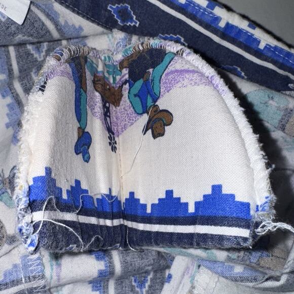 Vintage Roper Women’s Western Shirt Small Cowboy Rodeo Print Shoulder Pads USA - Picture 10 of 13